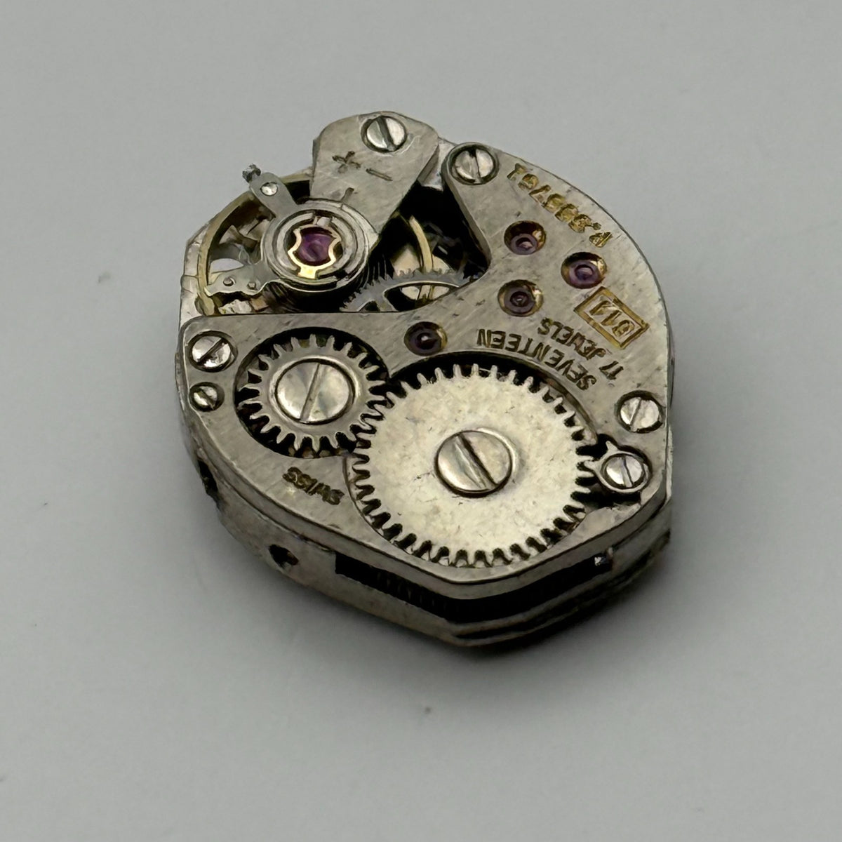 FHF 69-21 Watch Movement Rone 17 Jewels Swiss Manual Wind Parts Repair 15.3mm