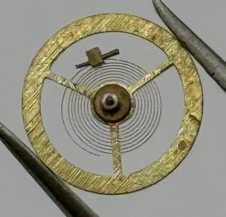 Amida 820 Balance Wheel Complete And Spring 5¼’’’ Watch Movement Parts NOS