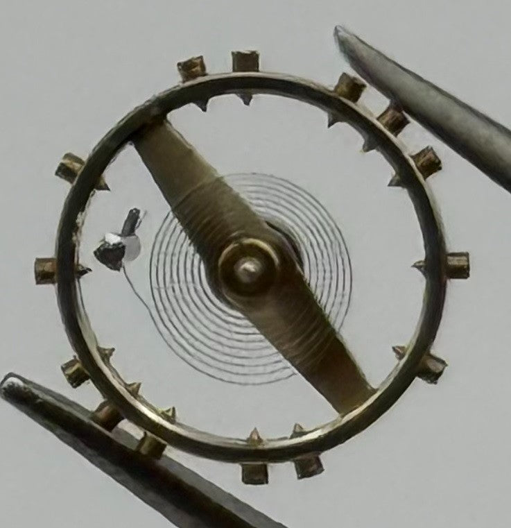 Kurtz 570 Balance Wheel Complete And Spring 5½’’’ 808 Watch Movement Parts NOS