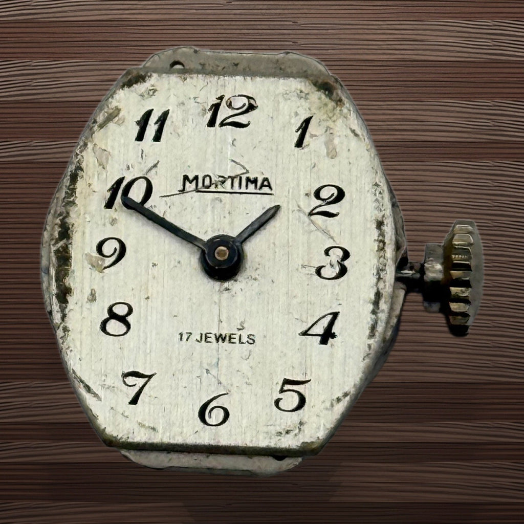 C.64.C Watch Movement - Mortima 17 Jewels - For Parts / Repair - 18mm