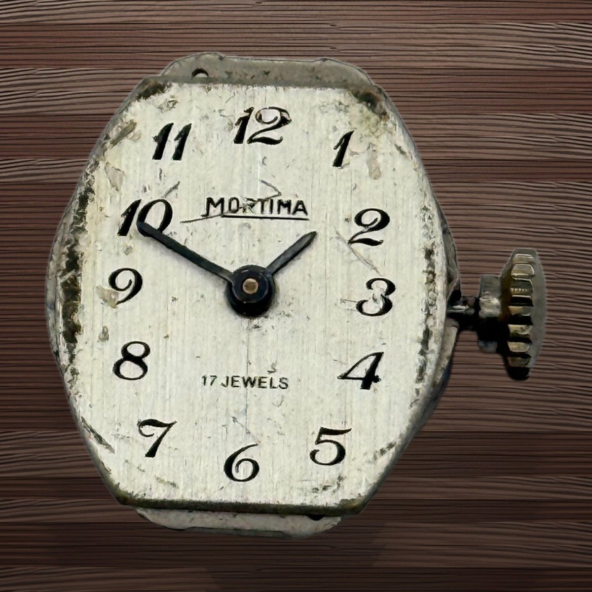C.64.C Watch Movement - Mortima 17 Jewels - For Parts / Repair - 18mm