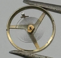 FHF 159 Balance Wheel Complete And Spring 3-10''' 190 M Watch Movement Parts NOS