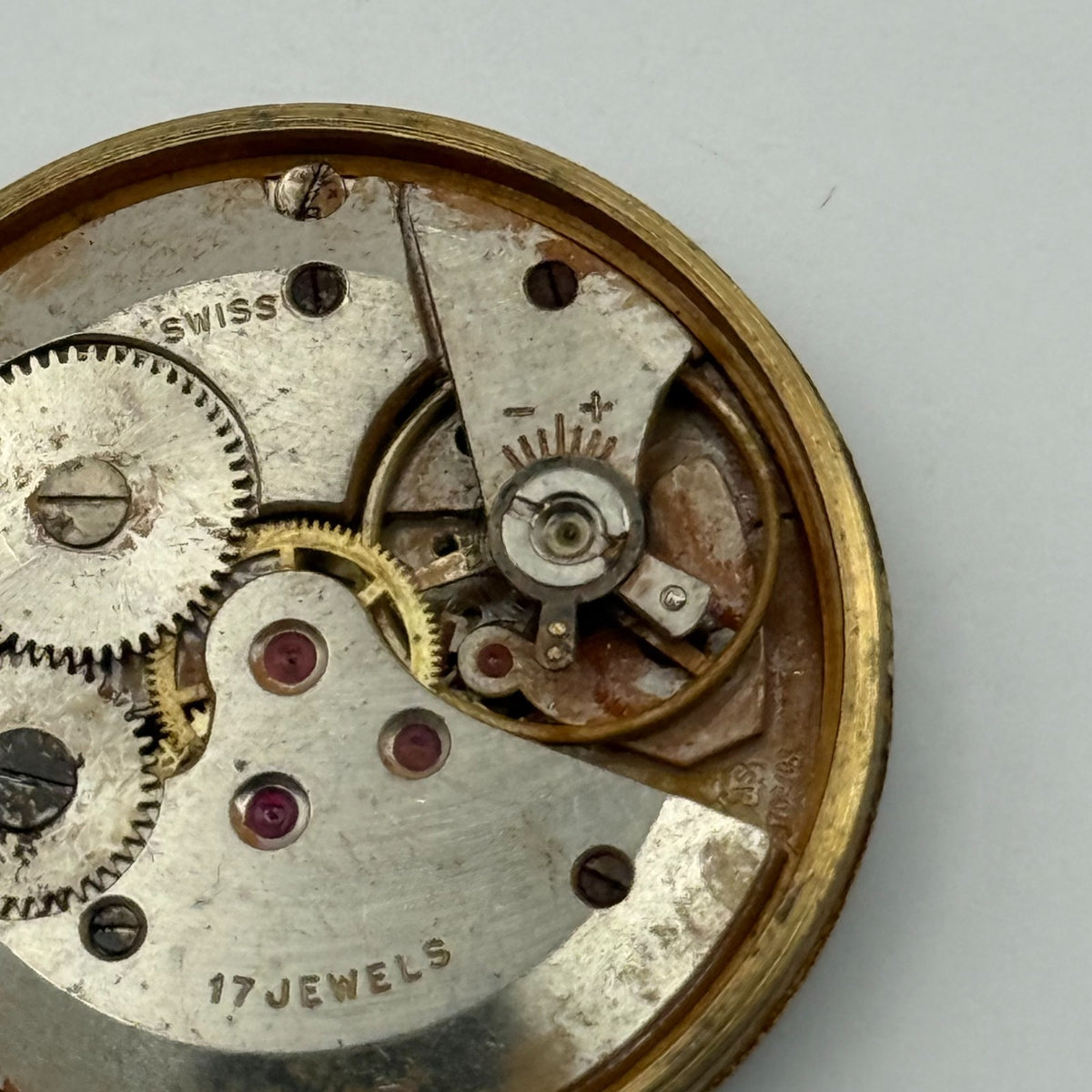 AS 1702/03 Watch Movement A. Schild 1702/03 Rotary 17 Jewels Parts 28.9mm