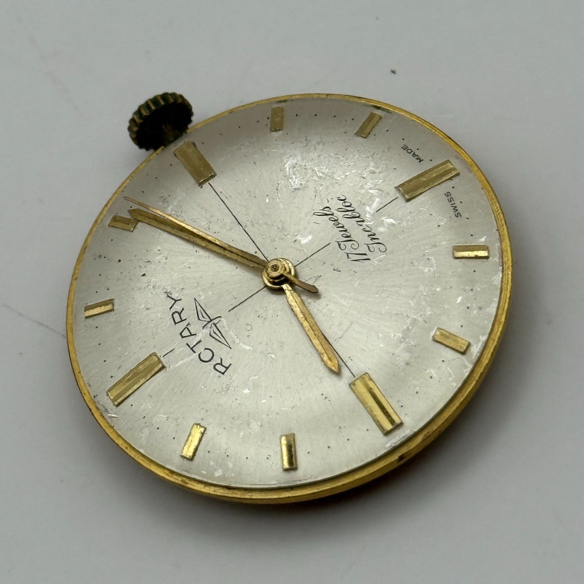 AS 1795 Watch Movement - A. Schild 1795 Rotary - For Parts / Repair - 30.6mm
