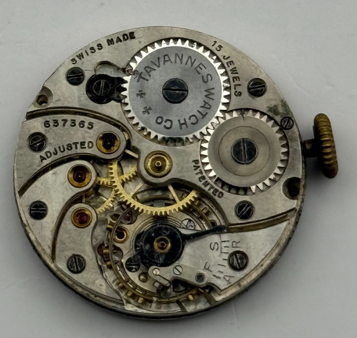 Cyma Ref 013 Watch Movement Tavannes Rare 15 Jewels Manual Wind Parts 23.6mm