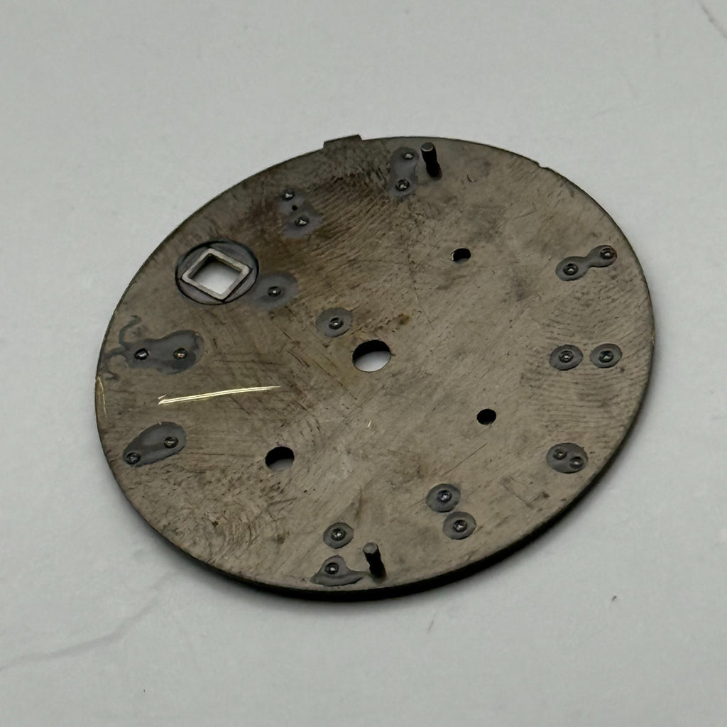 Seiko 7T62-0NM8 Watch Dial Chronograph 100M Black Spare Parts Repair 27.9mm