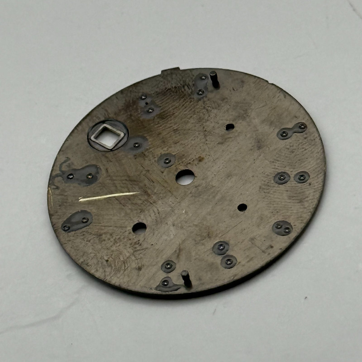 Seiko 7T62-0NM8 Watch Dial Chronograph 100M Black Spare Parts Repair 27.9mm