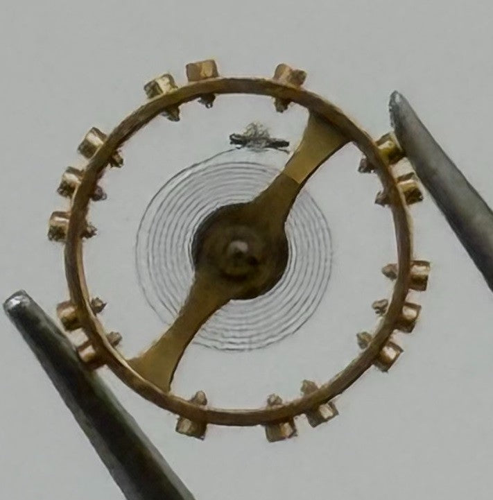 FEF 6620 Balance Wheel Complete And Spring 5½’’’ 1450 M Watch Movement Parts NOS