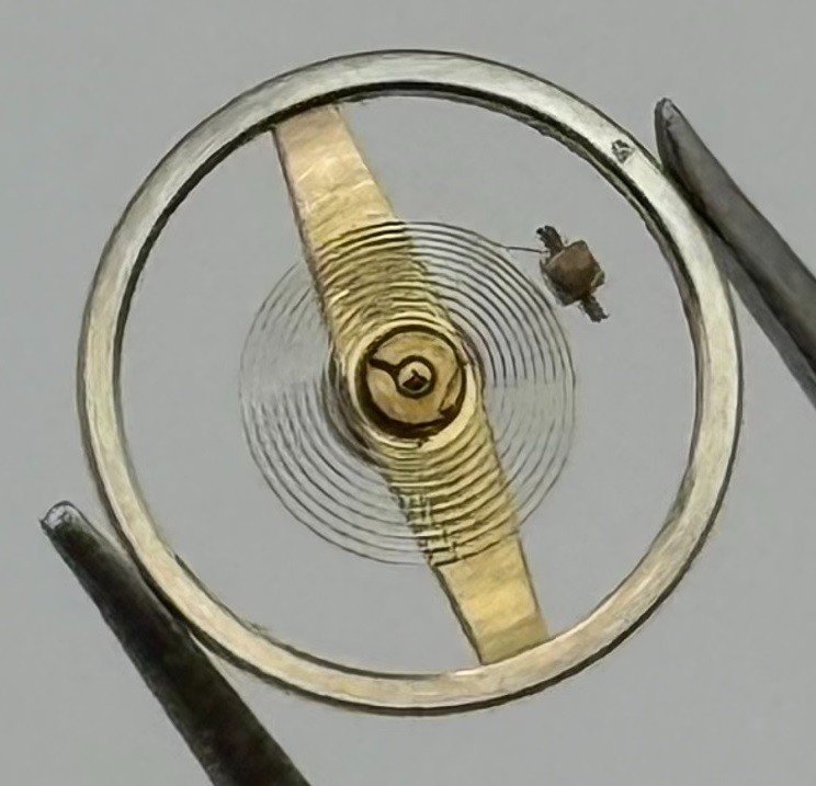 Ebosa 52 54 Balance Wheel Complete And Spring 5¼’’’ 3803 Watch Movement Parts