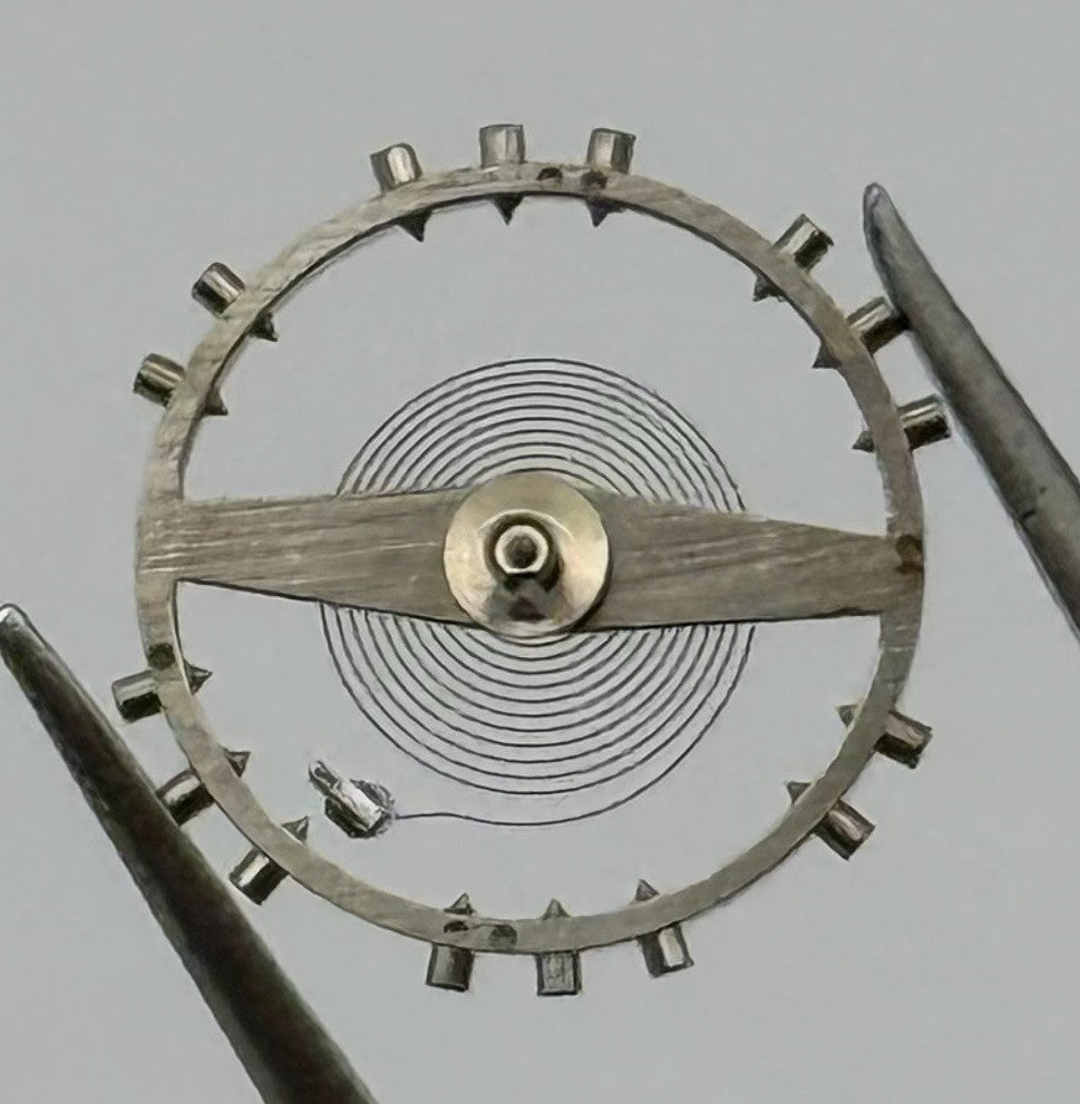 Felsa 4000 4010 Balance Wheel Complete And Spring 1435 Watch Movement Parts NOS