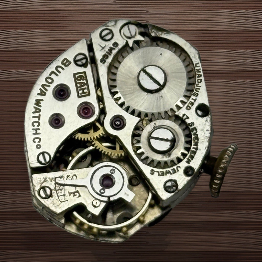 Bulova 6AH Watch Movement - Ladies - Running - For Parts / Repair - 15.3mm