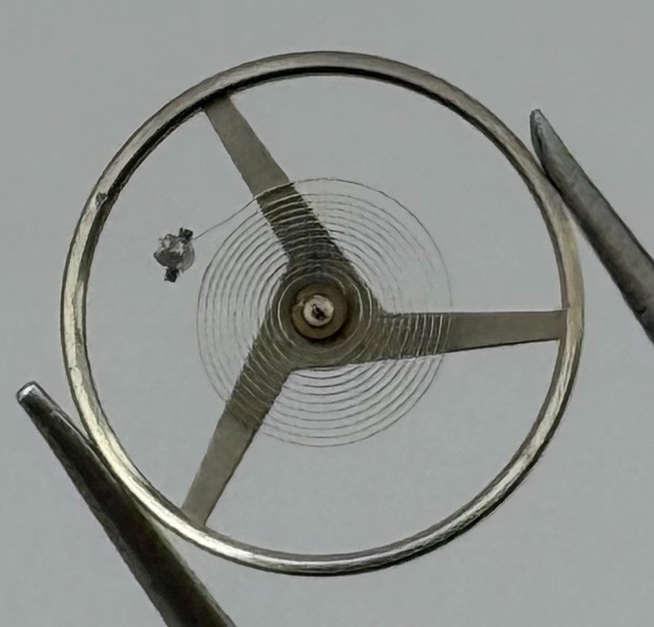 Peseux 320 Balance Wheel Complete And Spring 1076 Watch Movement Parts Parts NOS