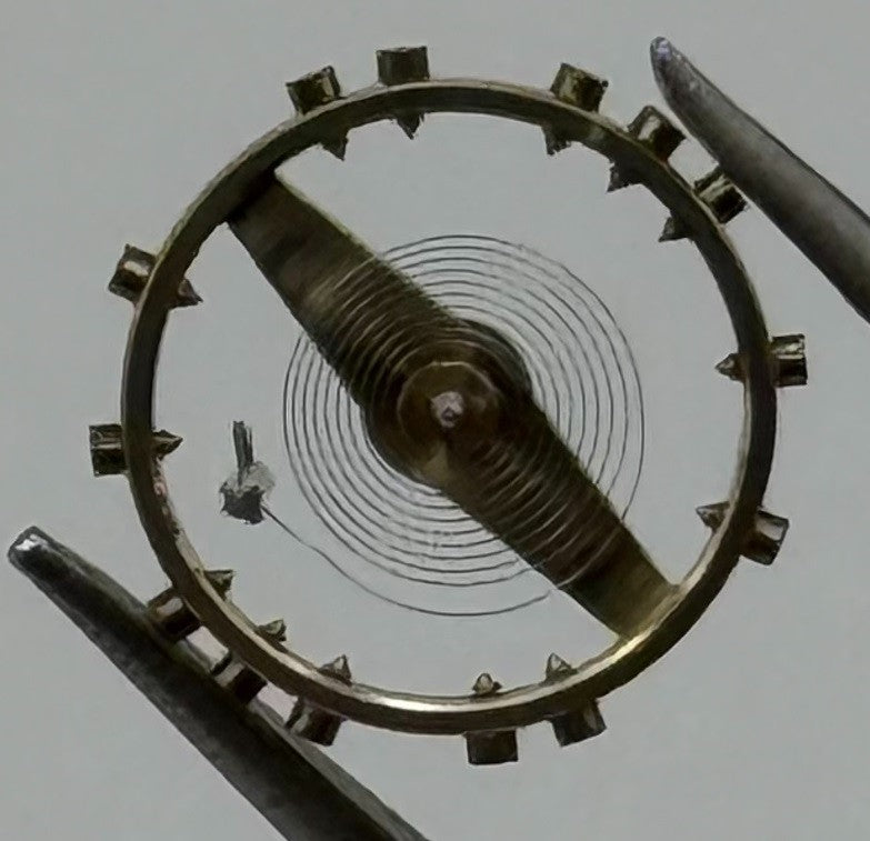 FHF 75 Balance Wheel Complete And Spring 5¼’’’ Renata 203 M Watch Movement Parts
