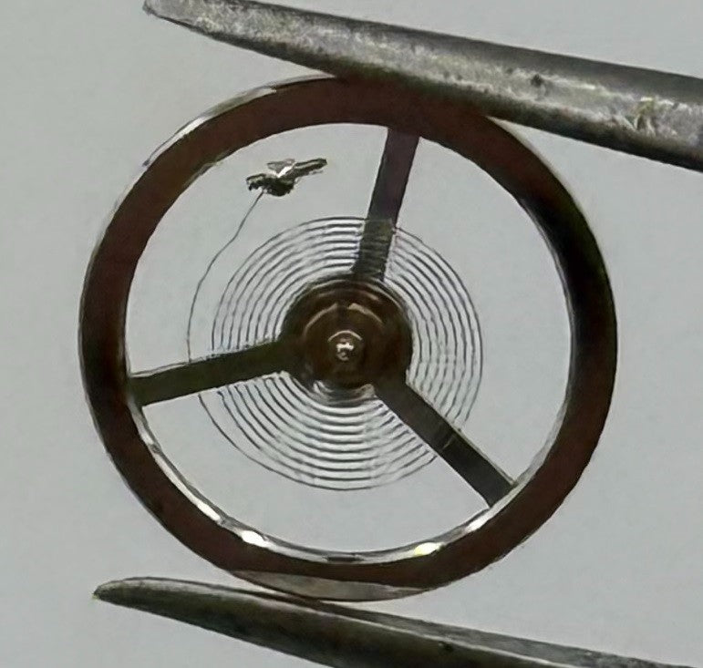 EB 1297 1462 Balance Wheel Complete And Spring Renata 117 Watch Movement Parts