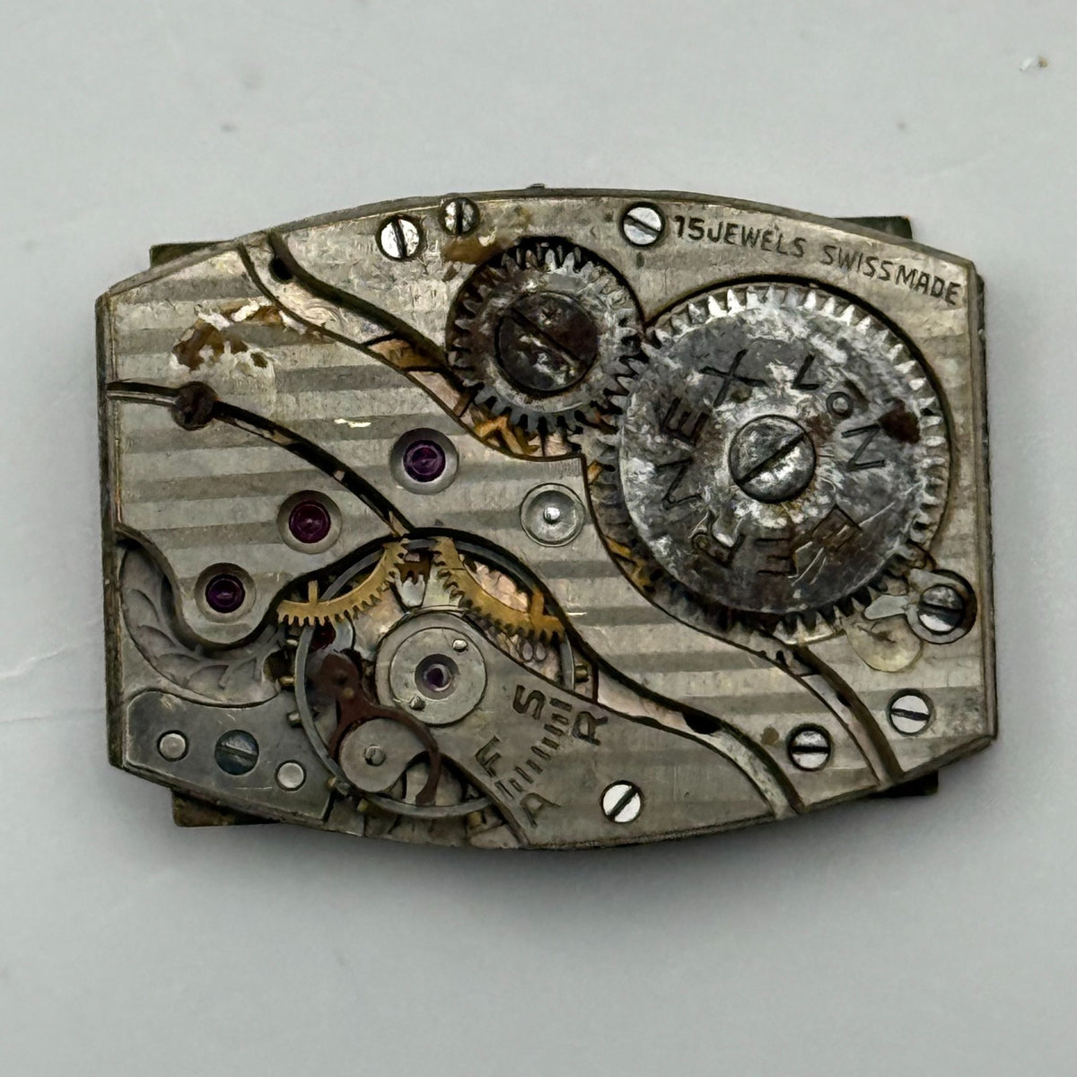 Bernex 77 Watch Movement Bernex No.1 Swiss 15 Jewels Manual Wind Parts 19.9mm