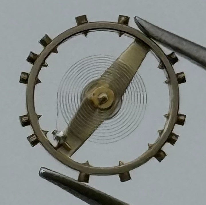 Lever Balance Wheel Complete And Spring 8¾’’’ Renata Watch Movement Parts NOS