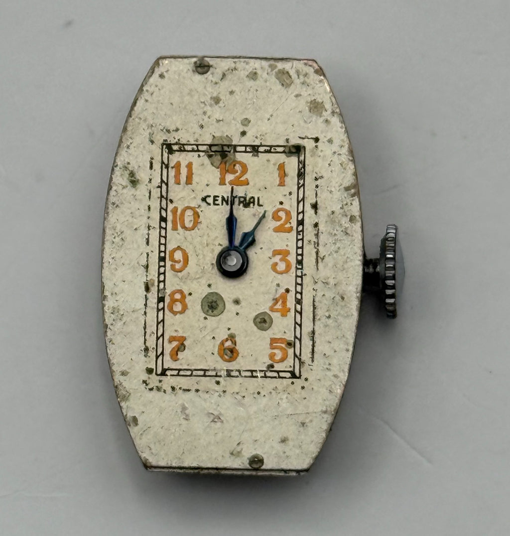Kelton Model AL 10 Watch Movement Central Timex M10 Swiss 7 Jewels Parts 16.2mm