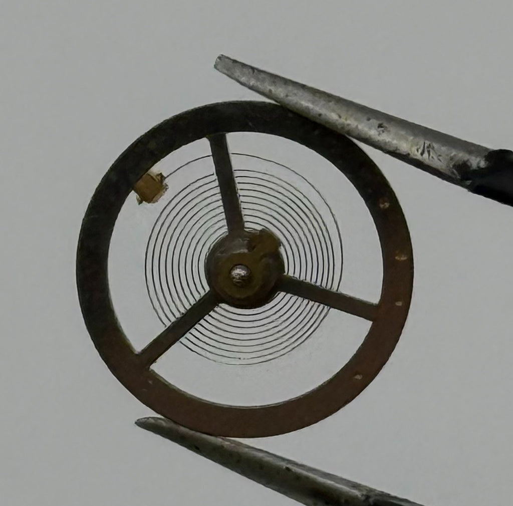 Brac 180 Balance Wheel Complete And Spring 12’’’ Pour Watch Movement Parts NOS