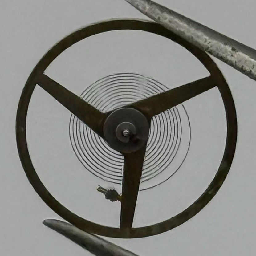 ST 1940 1950 Balance Wheel Complete And Spring 1688 M Watch Movement Parts NOS