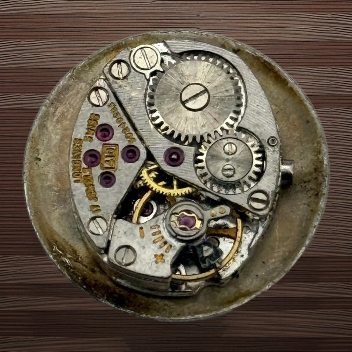 Longines 410 Watch Movement - Ladies 17 Jewels - For Parts / Repair - 12.9mm