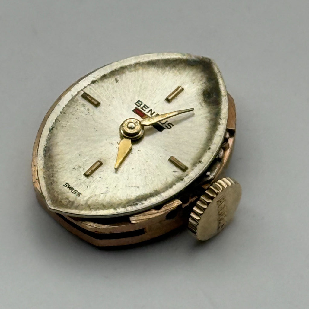 AS 1491 Watch Movement Running A. Schild Benrus DZ 2F Swiss 17 Jewels Parts 13mm