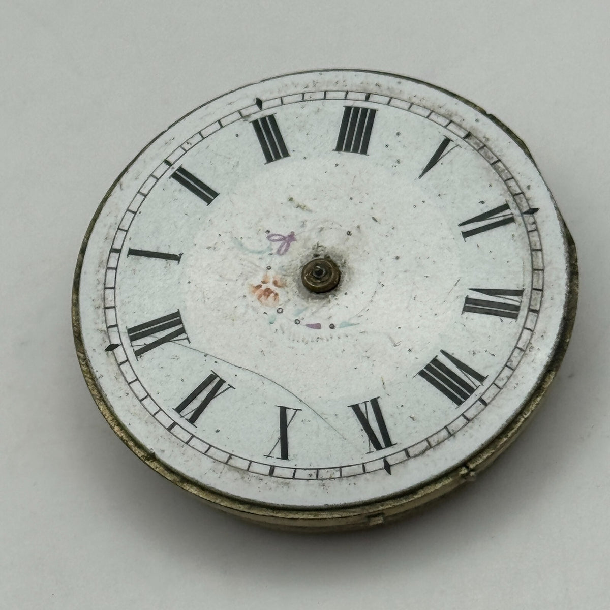 Antique Pocket Watch Movement Key Wound Unidentified Parts Repair Spares 36.2mm