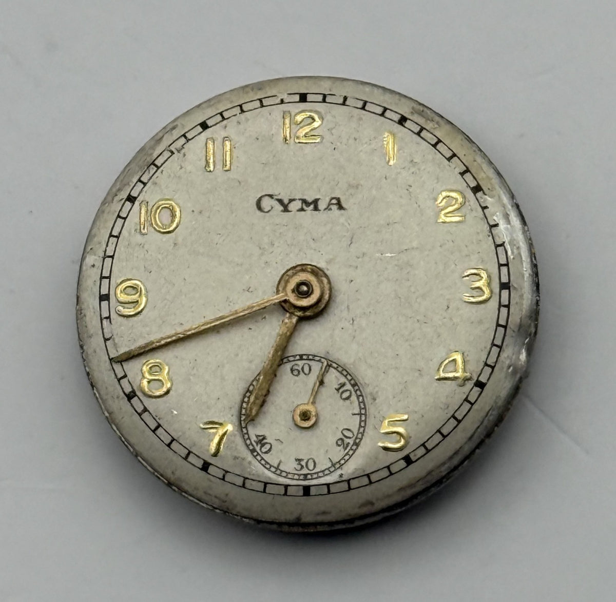 Cyma R.424 Watch Movement 17 Jewels Swiss Manual Wind Parts Repair 19.7mm