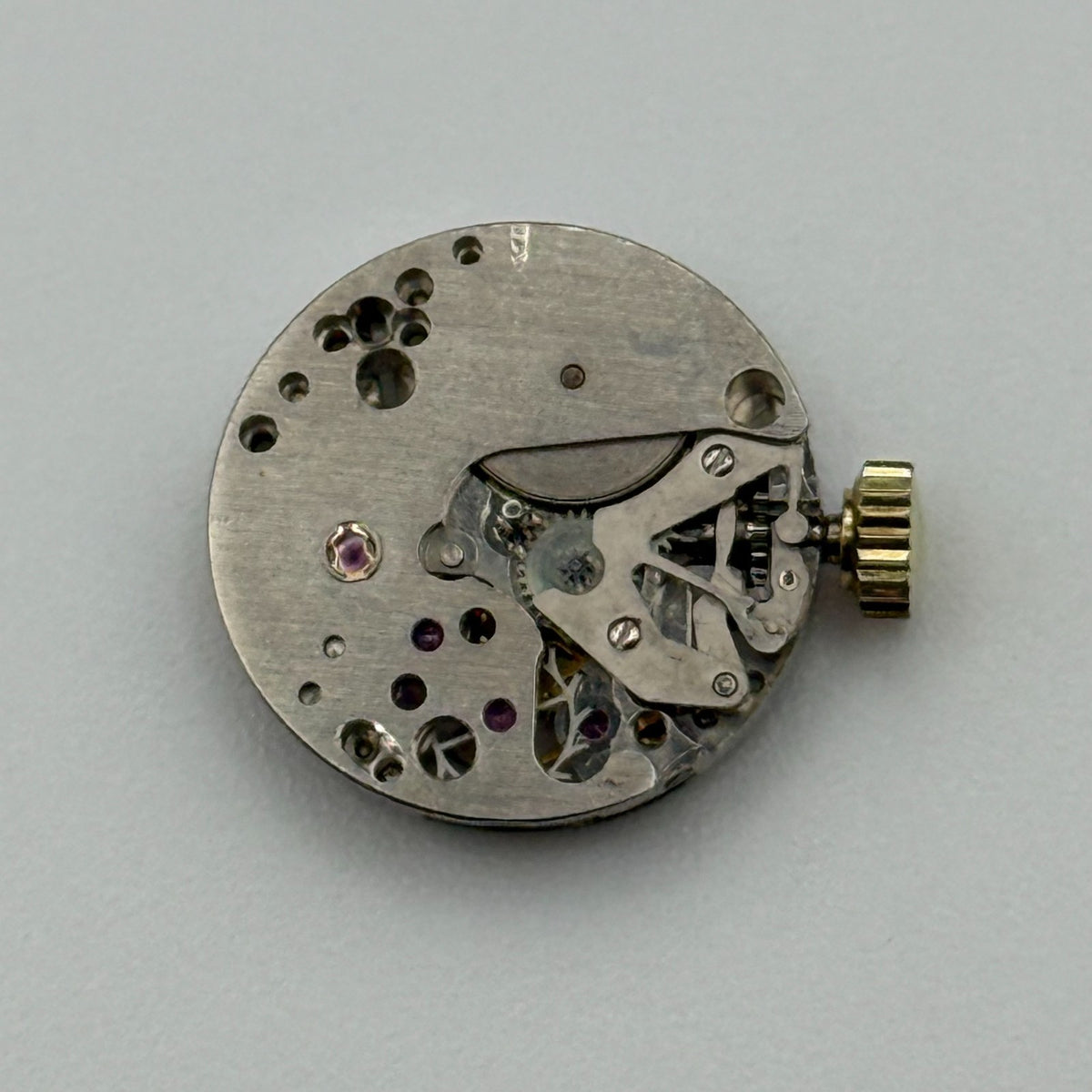 Record 670 Watch Movement - Running - For Parts / Repair