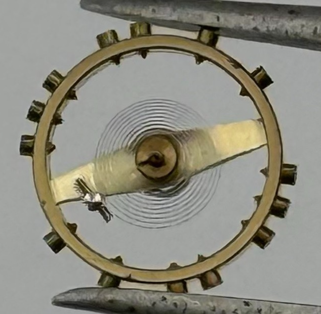 Unitas 530 Balance Wheel Complete And Spring 5¼’’’ Watch Movement Parts NOS