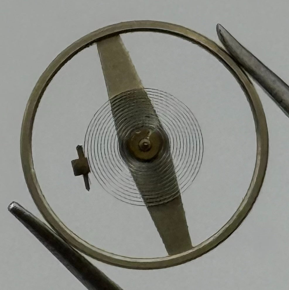 Junghans 93 Balance Wheel Complete And Spring Progress Watch Movement Parts NOS