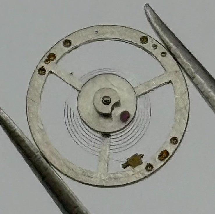 BFG 34 PL Balance Wheel Complete And Spring Renata 59 Watch Movement Parts NOS