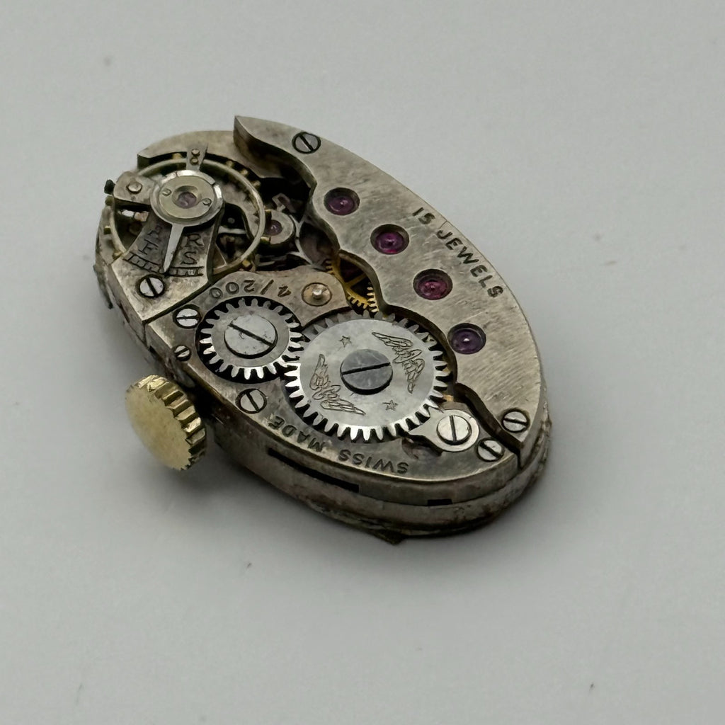 Moise Dreyfuss (M.D.) Watch Movement Rotary 7/200 15 Jewels Parts Repair 13.6mm