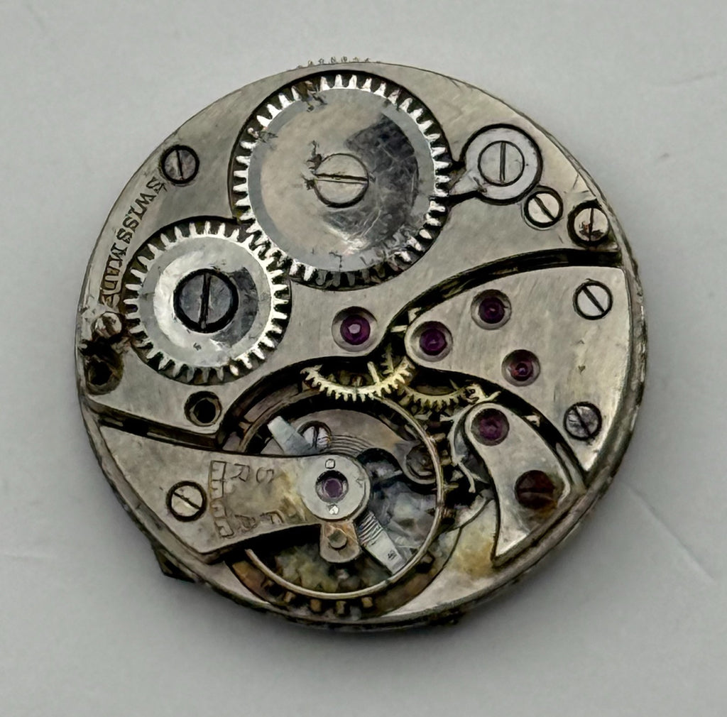 Syren 205 Watch Movement Swiss Manual Wind Vintage Parts Repair 19.1mm