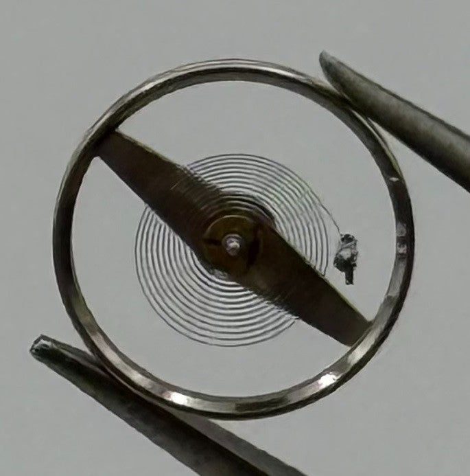Lorsa 514/3 Balance Wheel Complete And Spring 5¼’’ 4889 Watch Movement Parts NOS