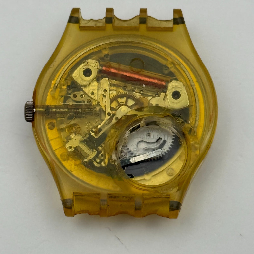 Vintage Swatch Gent Watch GK703 Gutenberg 1991 Date Dial ETA Quartz 33mm Parts 