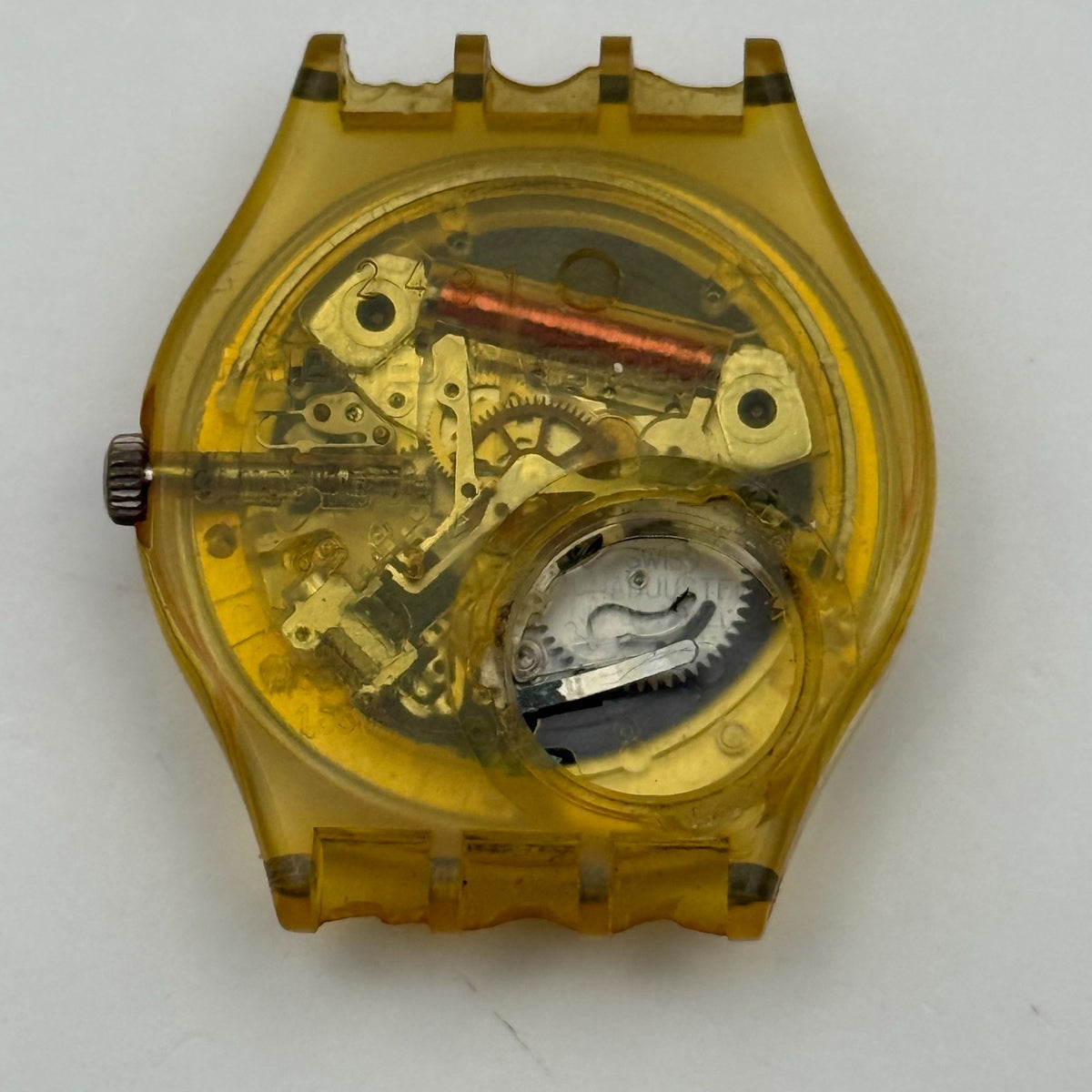 Vintage Swatch Gent Watch GK703 Gutenberg 1991 Date Dial ETA Quartz 33mm Parts 