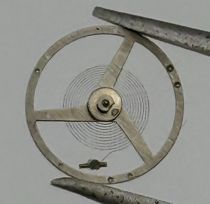 Felsa 4120 4125/2 Balance Wheel Complete And Spring 7¾’’’ 4916 Watch Movement