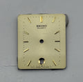Seiko V722-5A88 Watch Dial Gold Tone Quartz Vintage Spare Parts Repair 21.2mm