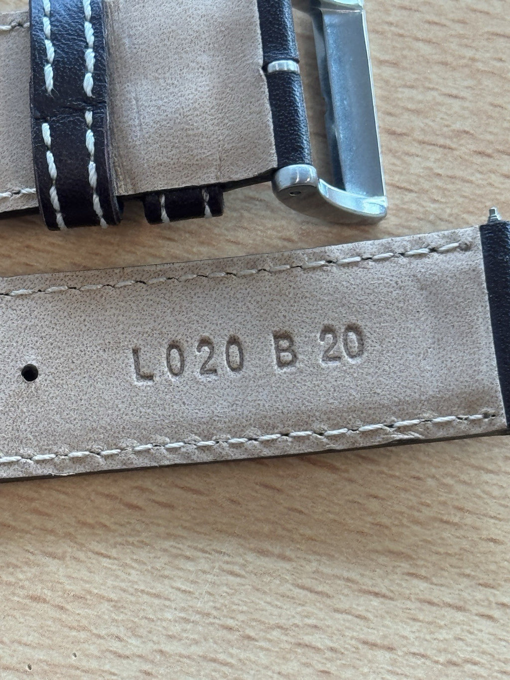 Seiko L020 B 20 Calf Watch Strap - 20mm - Seiko Solar - New Old Stock - Brown