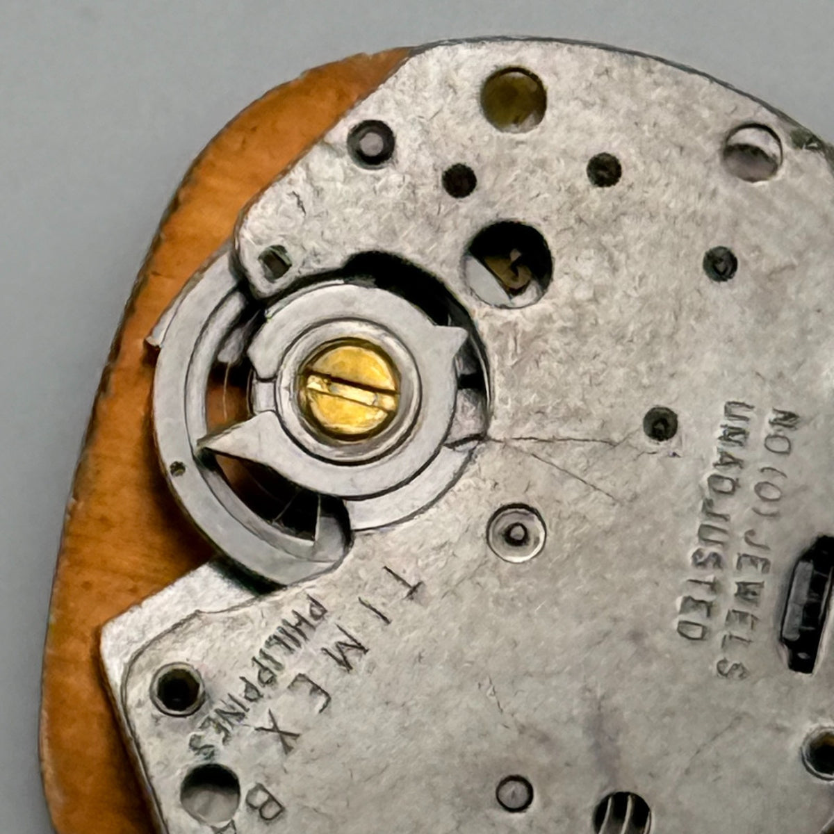 Timex B45 Watch Movement Philippines 0 Jewel Manual Wind Parts Repair 18.5mm