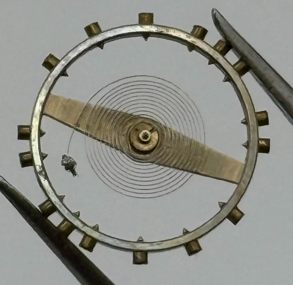 HB 115 MS Balance Wheel Complete And Spring Renata Watch Movement Parts NOS