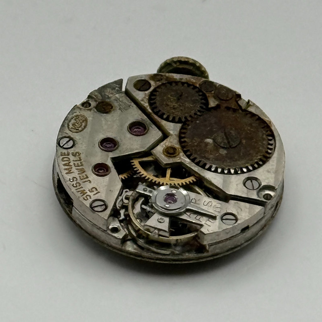 Record Pinnacle Cal 102 Watch Movement - 15 Jewels 19.7m - For Parts / Repair