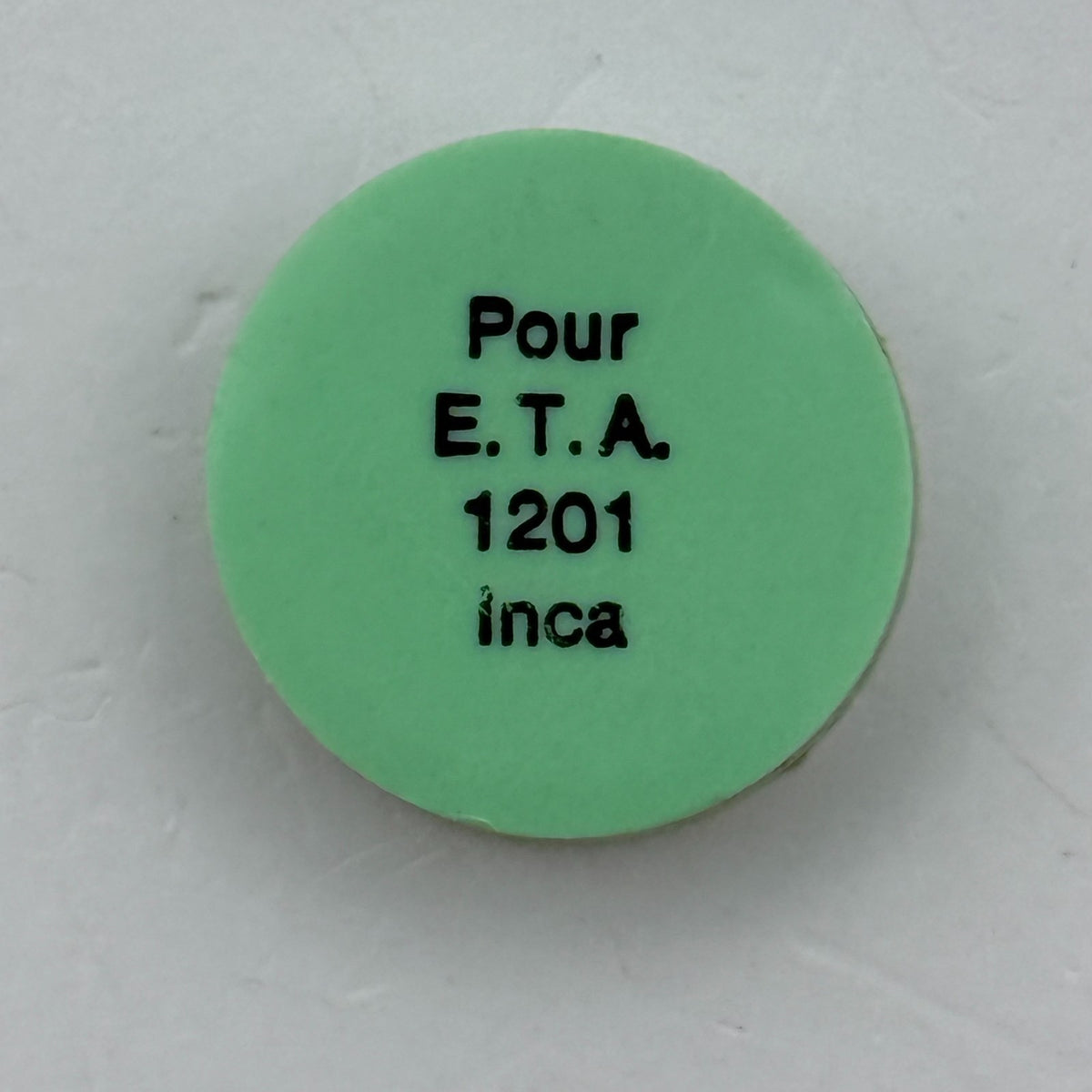 ETA 1201 Inca Balance Wheel Complete And Spring Pour Watch Movement Parts NOS
