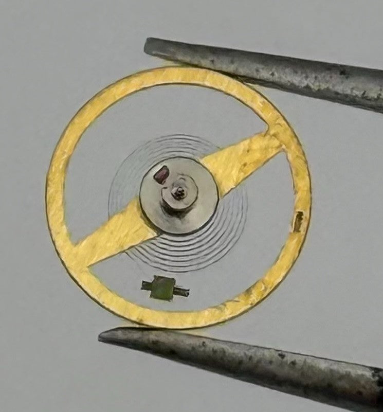 Ebosa 86 87 Balance Wheel Complete And Spring 8¾’’’ 3725 /2 Watch Movement Parts