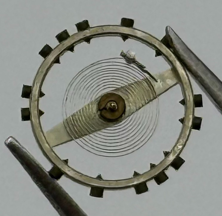 AS 1051 Balance Wheel Complete And Spring 5¼’’’ 34M Watch Movement Parts NOS