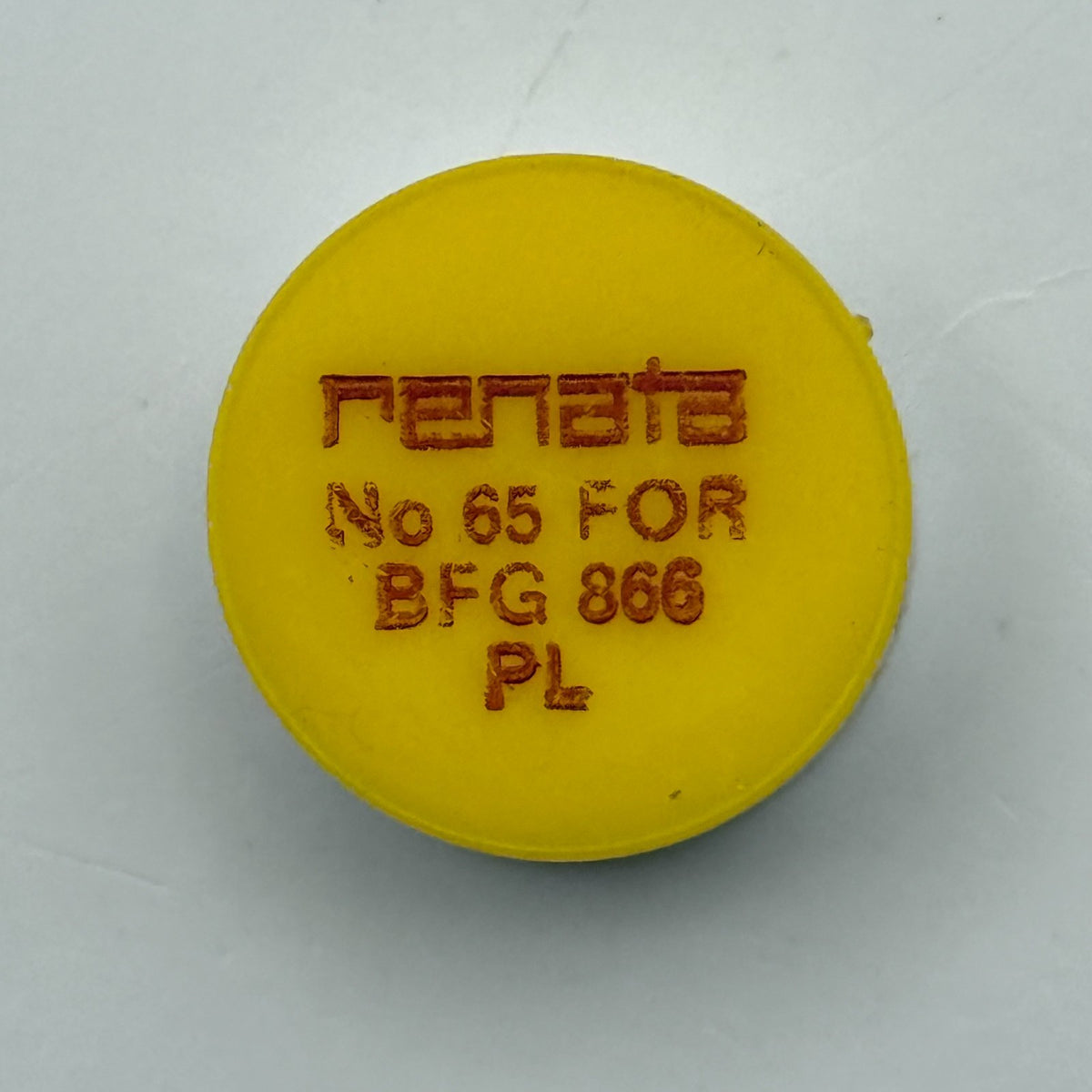 BFG 866 Balance Wheel Complete And Spring Renata 65 Watch Movement Parts NOS