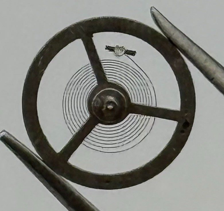 EB 1297 Balance Wheel Complete And Spring 5¼’’’ 201 Watch Movement Parts NOS