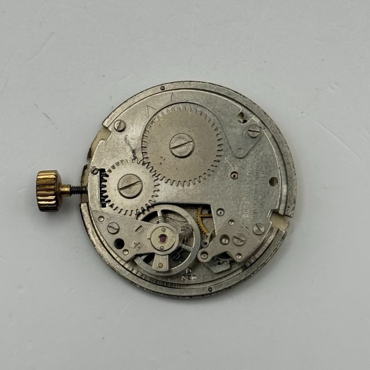 Desa 320 Watch Movement Lucerne Black Yellow Dial Burgana Manual Parts 34.6mm