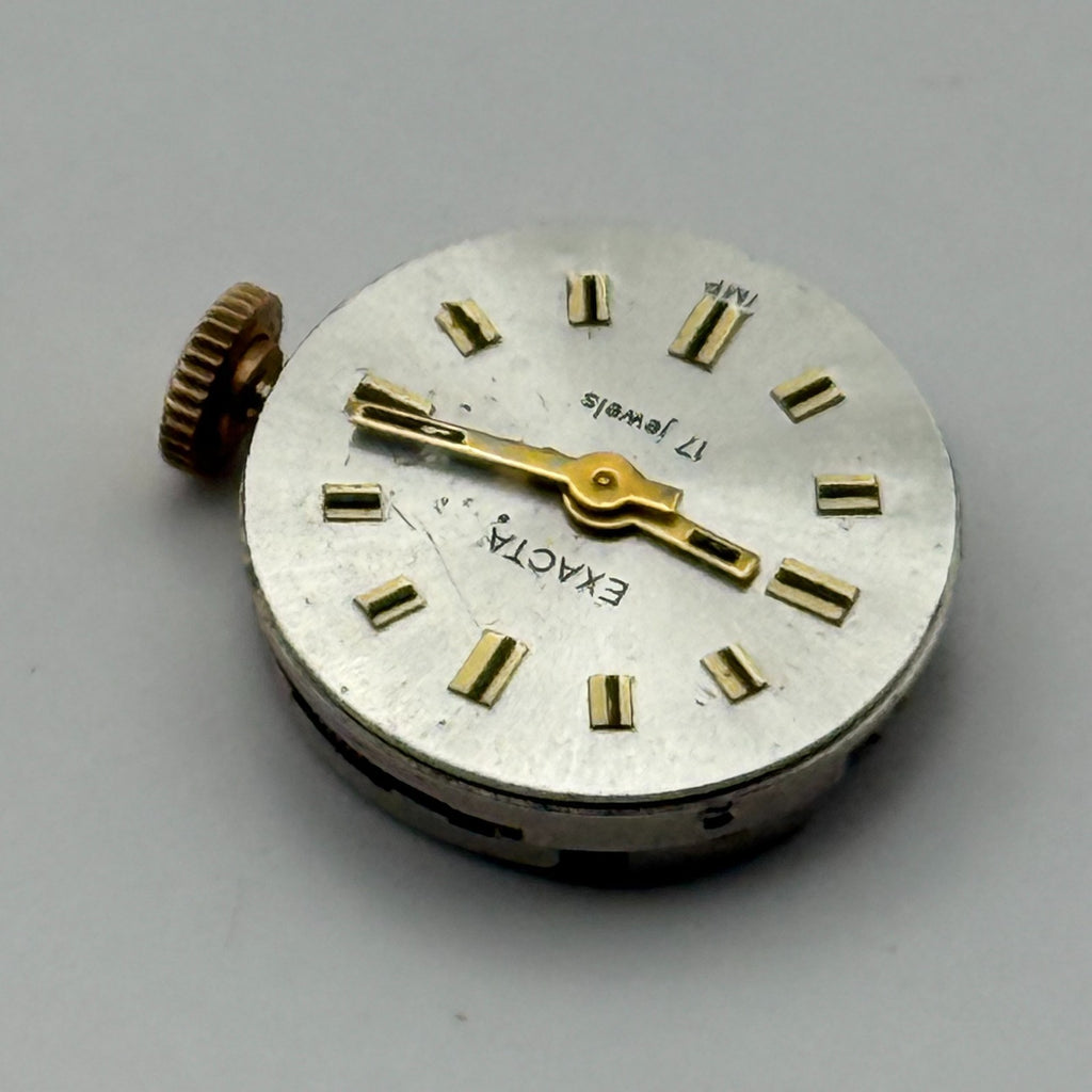 Exacta IMP Soviet Watch Movement 17 Jewels Vintage Parts Repair 15.9mm