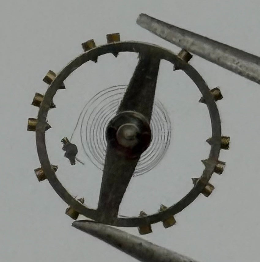 Unitas 190 Balance Wheel Complete And Spring 6/8’’’ Watch Movement Parts NOS